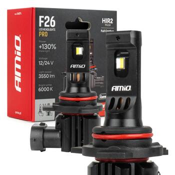 LED Headlights Serie F26 PRO LumiTec LIMITED +130% DUO FULL CANBUS HIR2 12V 24V AMIO-04876 (04876)