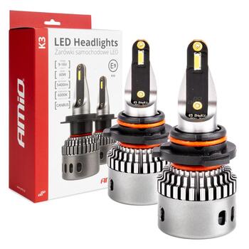 LED Headlights K3 Series HB3/HIR1 9011/H10 12V 6000K canbus AMIO-03687 (03687)