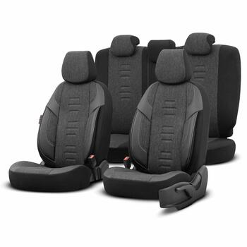 Auto sēdekļu pārvalku komplekts OTOM THRONE 102 SMOKED 3-ZIP (OT86755m)