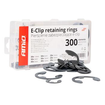 E-Clip ārējais stiprinājuma komplekts 300pcs AMIO-04124 (04124)