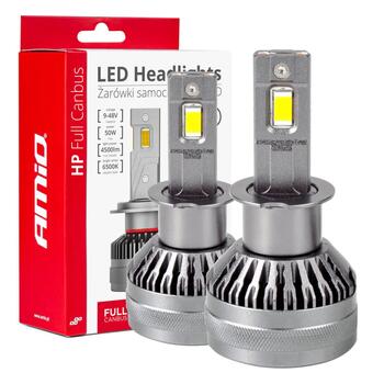 LED Headlights HP Series H3 12-24V 6500k AMIO-03672 (03672)