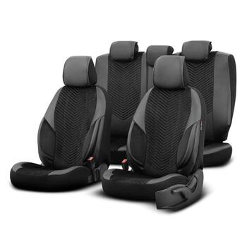 Auto sēdekļu pārvalku komplekts OTOM ADVANCED 204 BLACK BABYFACE 3-ZIP (OT86741m)