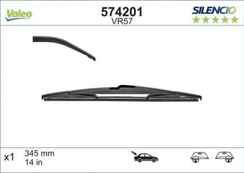 Logu slotiņa S574201 Valeo Silencio NISSAN X-Trail (T31) (03.2007 - 11.2013) (1-S574201)