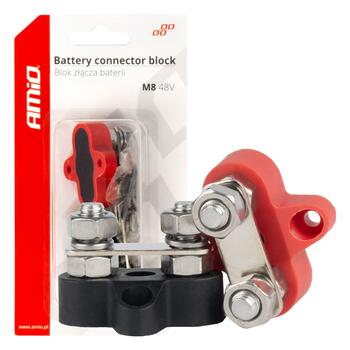 Akumulatora savienotāja bloks, double set max 48V M8 AMIO-03806 (03806)
