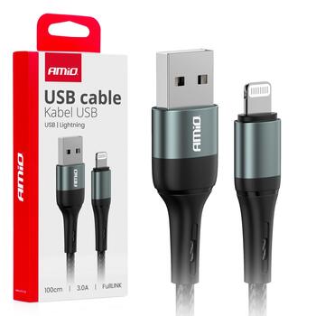 USB to Lightning 3A 100cm FullLINK AMIO-03913 (03913)