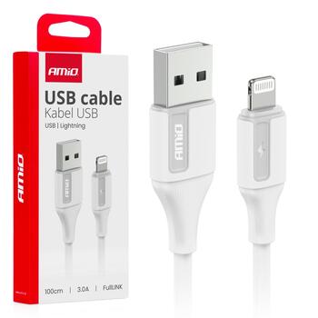 USB to Lightning 3A 100cm FullLINK AMIO-03919 (03919)