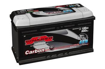 Auto akumulators 12 V / 100 AH / 800 A EN SZNAJDER START-STOP CARBON EFB.(+) atrodas labajā pusē (SZEFB100R)