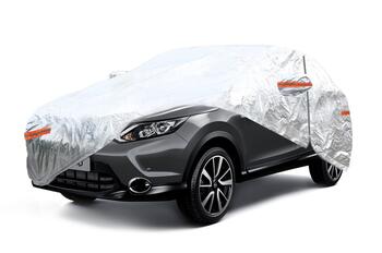 Apvidus auto SUV un džipu virsbūves pārvalks ALUMINIUM 120g + kokvilna, sudrabs, izmērs: SUV/VAN L (01113)