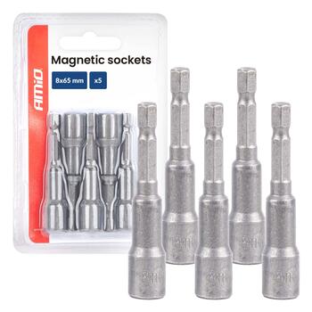 Magnetic sockets 5el. 8×65mm AMIO-04938 (04938)