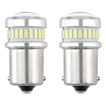 LED CANBUS 3014 24SMD + 3030 6SMD 1156 BA15S P21W R10W R5W Balta 12V/24V (02448)