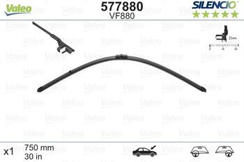 Logu slotiņas S577880 Valeo Silencio AUDI A2 (8Z) (02.2000 - 08.2005) (S577880)