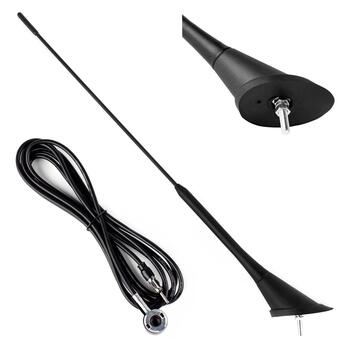 Auto antena 40cm 5mm adapteris 3m vads ANT07 (01507)