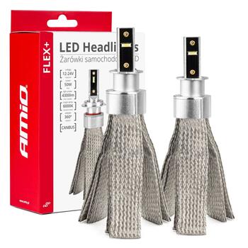 LED Headlights FLEX+ Series H3 canbus 6000K 12-24V AMIO-03656 (03656)