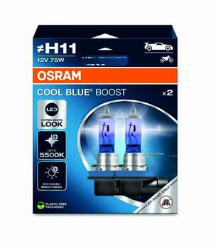 OSRAM SPULDZE H11 75W 12V PGJ19-2 COOL BLUE BOOST (OS-62211CBB-2HB)