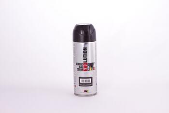 Melna metāliska efekta Akrila krāsa aerosolā Evolution PintyPlus 400ml (153MT)
