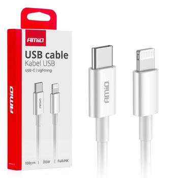 USB-C to Lightning 20W 100cm FullLINK AMIO-03898 (03898)
