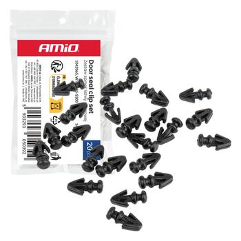 Sliekšņu apdares klipšu komplekts 14/8 mm, 20 pcs. AMIO-05039 (05039)