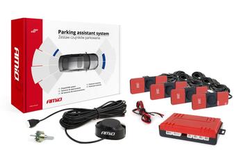 Autostāvvietas palīgsistēma Zvanu signalizators 4 sensor black inside mount 16,5 mm (02253)
