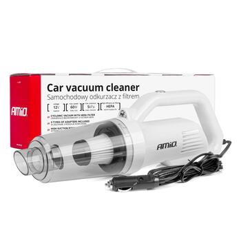 Auto putekļusūcējs 12V 60W HEPA 5kPa AMIO-03691 (03691)