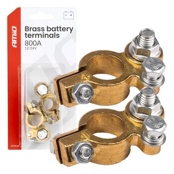 Misiņa klemmes 800AMP, 2 pcs. AMIO-04392 (04392)