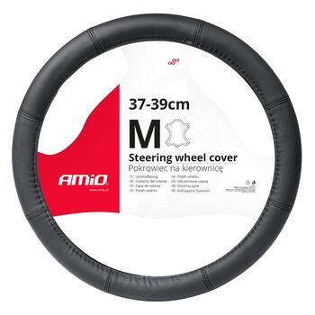Stūres apvalks Leather Series SWC-48-M (37-39cm) (03546)