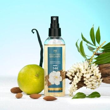 GLANTIER 544 PERFUME HIGHLIGHTER BODY MIST 100 ML - Спрей для придания блеска телу для женщин (GLMIST544)
