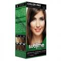 SUBLIME PROFESSIONAL HAIR COLOR CREAM COLOR PRO 5 LIGHT CHESTNUT 50 ML - Краска для волос с кератином (TUR05)