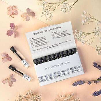GLANTIER TOP10 BESTSELLERS PERFUME STANDART SAMPLES 18% 10x1,2 ML - Бестселлеры парфюмов (GLTOP10)