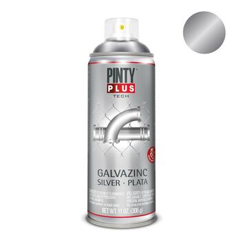 Sudraba grunts krāsa aerosolā ar cinku TECH PintyPlus 400ml. (150G)