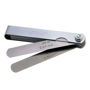26 Spraugu mēru komplekts 0.04mm/.0015' līdz 0.63mm/0.25' CARPOINT (0611805)