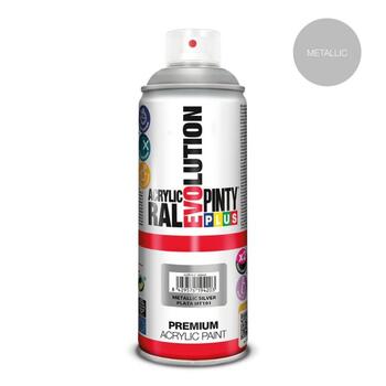 Alumīnija metāliska efekta Akrila krāsa aerosolā Evolution PintyPlus 400ml (191MT)
