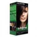 SUBLIME PROFESSIONAL HAIR COLOR CREAM COLOR PRO 3 DARK CHESTNUT 50 ML - Краска для волос с кератином (TUR03)