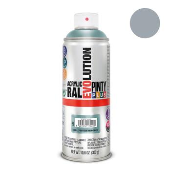 Akrila krāsa aerosolā pelēka RAL 7001 Evolution PintyPlus 400ml (7001EV)
