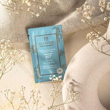 GLANTIER 507 PERFUME SHOWER OIL SAMPLE 7g - Ķermeņa dušas eļļa gludai ādai sievietēm (GLOIL507-7)