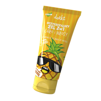 DOTKI CLEANSING HAIR AND BODY GEL 200 ML - Очищающий гель для купания тело и волосы Ананасик (DO-00-05-0200-PL)