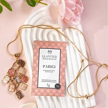 GLANTIER SIGNATURE PERFUME PARIGI SHOWER OIL SAMPLE 7 g - Ķermeņa dušas eļļa gludai ādai sievietēm (GLPROIL-7)