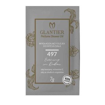 GLANTIER 497 PERFUME SHOWER OIL SAMPLE 7g - Ķermeņa dušas eļļa gludai ādai sievietēm (GLOIL497-7)