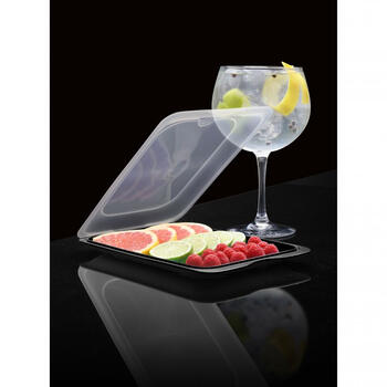 Pārtikas uzglabāšanas trauks augļiem un suši Coctail 17x25,2x3,2cm melns (151180127)