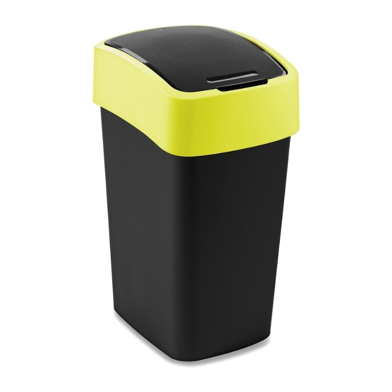 Atkritumu spainis Flip Bin 25L melns/dzeltens  (0802171E64)