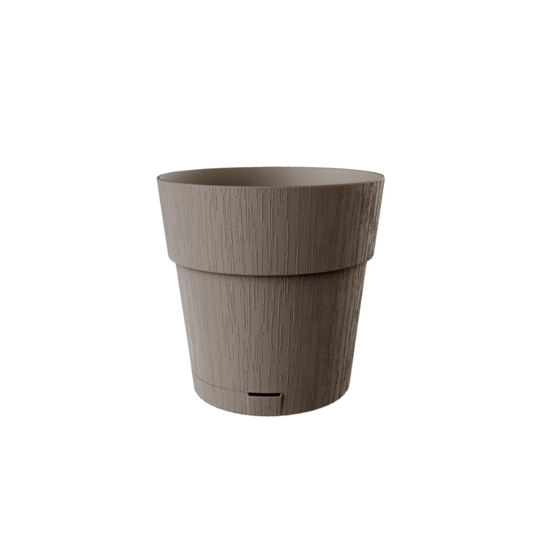 Puķu pods ar paliktni Ethica Ø15x15cm brūns (2168016)