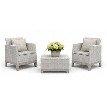 Комплект садовой мебели Scandi Forma Balcony Set, цвет галька/светло-бежевый (29214711ECO)