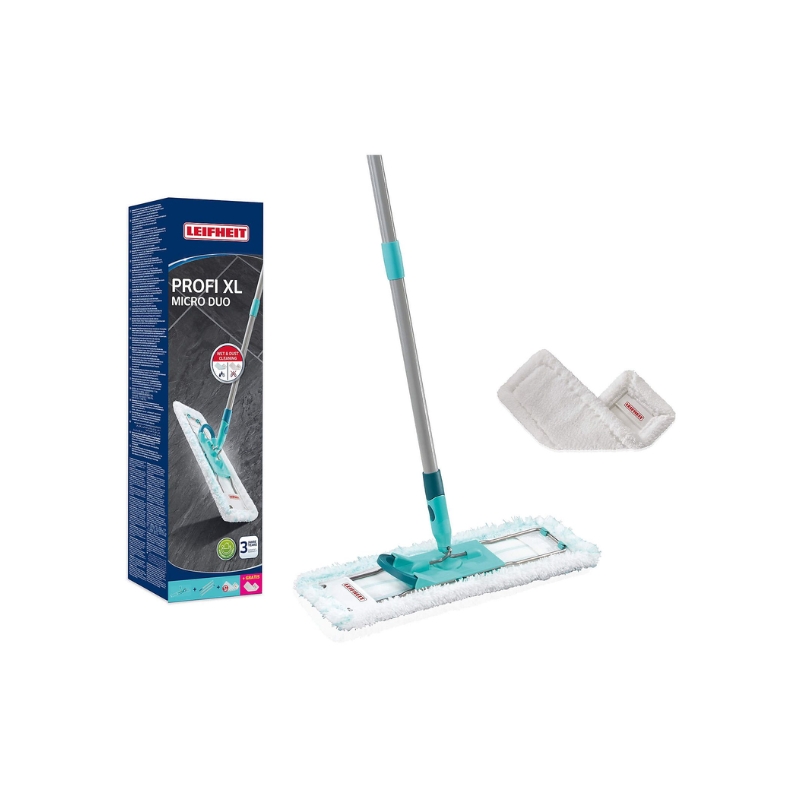 Grīdas birste ar saliekamu kātu kastē Profi XL micro duo 42cm + main. lupata Profi XL Superduster 42cm (1055397)