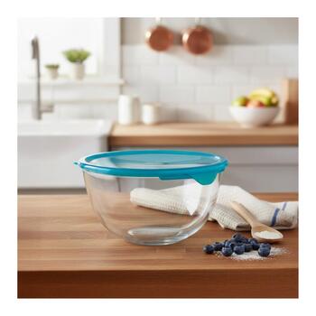 Stikla bļoda ar vāku Ø21cm 2.3L (33180P)