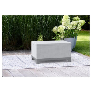 Dārza galdiņš/uzglabāšanas kaste Scandi Storage Table gaiši pelēks/tumša tērauda pelēks (29214803ECN)