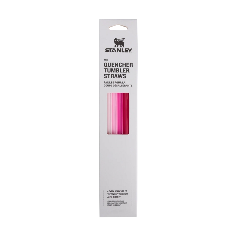 Salmiņu komplekts 4 gab. termokrūzēm The Quencher Travel Tumbler Straws 1,18L rozā (2810573047)