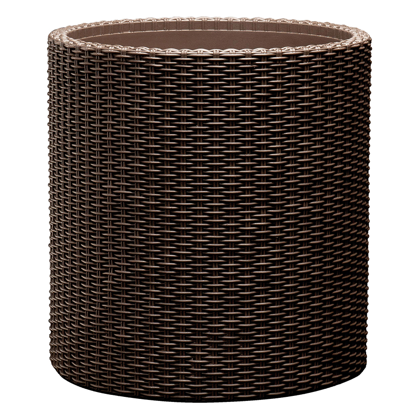 Горшок для цветов Large Cylinder Planter коричневый (29197837590)