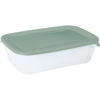 Pārtikas trauciņu komplekts 3 gab. taisnstūris 2+1+0,5L Fresh&Go zaļš (0808026A87)