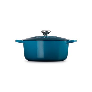 Le Creuset Čuguna katls apaļš &Oslash;26cm / 5,3L zils (02728930)