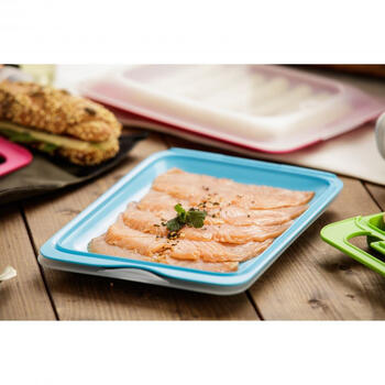 Контейнер для хранения мясной нарезки Fresh 17x25,2x3,2см синий (151180000)