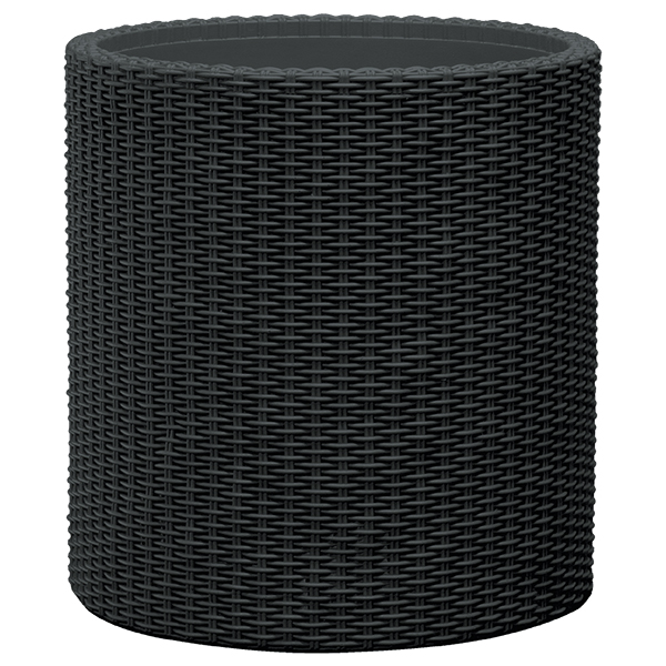 Горшок для цветов Large Cylinder Planter серый (29197837939)
